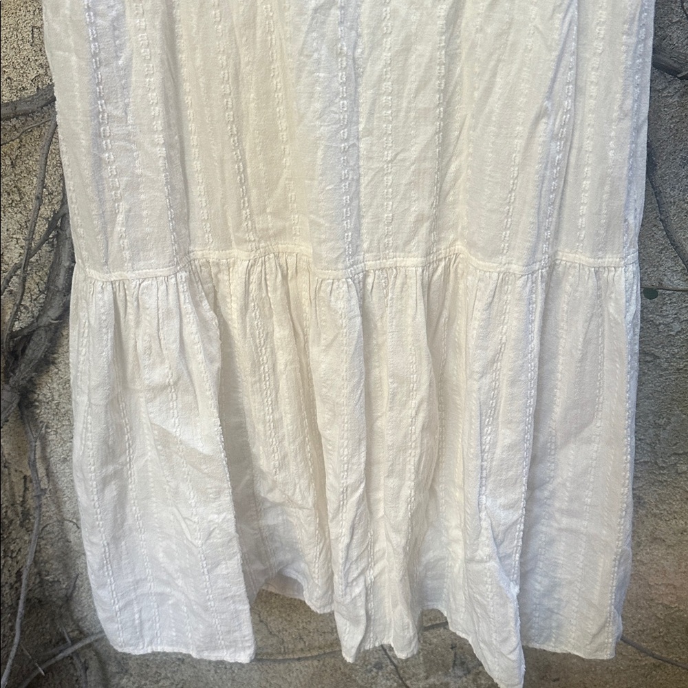 Madewell Ruffle Strip Dress - Picture 5 of 8